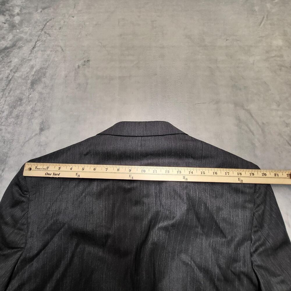 Botany 500 Suit Mens 42 Gray 2 Piece Classic Fit Single-Breasted Stretch Striped - Picture 11 of 16